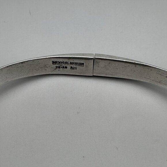 Modernist Organic Necklace Collar Choker Torque Taxco Mexico Sterling Silver - Picture 5 of 12